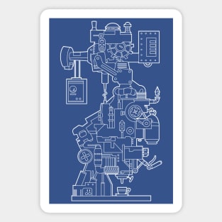 Turtle Coffee Blueprint Magnet